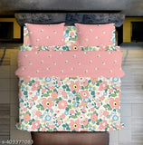 Glace cotton King size 108x108 inches bedsheet with 2 pillow covers, soft & smooth touch for summer comfort