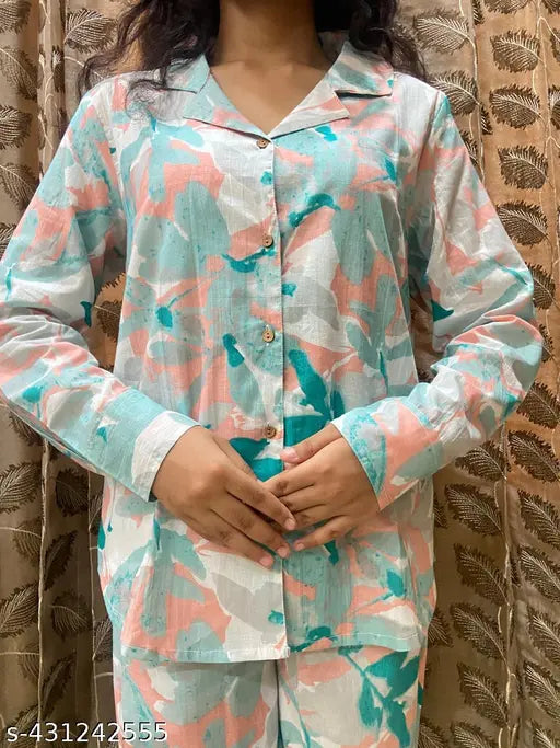 Cotton co-ord set vs night dress set, versatile daywear in pure cotton for mix & match outfits, India-made