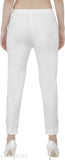 Slim fit white trouser pants