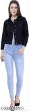 Denim jacket with zipper, combo pack, girls
