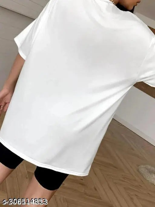 White oversize t shirt, brooklyn women t shirt, women oversize brooklyn t shirt, trandy t shirt, women t shirt, women offshoulder t shirt, women t shirt, t shirt