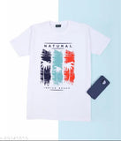 Fastup cotton blend short sleeves t-shirts, printed design, S, M, L, XL, XXL on clothing rack