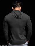 Men's Adiba Gym Wear Lycra Printed Cotton Blend Long Sleeve T-Shirt. Printed pattern, stretchable, slim fit, activewear. Made in India