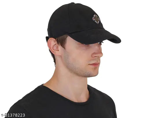 Solid cotton Goodluck Men's Summer Cap, India-made, perfect for hot weather