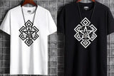 Men's polyester short-sleeve printed t-shirt combo, vibrant graphics, eco-friendly, summer/autumn fashion, India