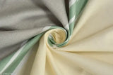 New green striped premium cotton elastic king size fitted bedsheets, 2 pillow covers. Soft, striped, superfine quality for adult use in summer. Made in India
