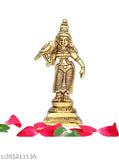 High-quality brass Meenakshi idol (180gm), intricately detailed with antique finish, ideal for home/office worship