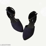 Stylish blue velvet ankle strap sandals by Tod Wear for parties and daily wear