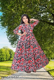 White rayon printed net girl's dress for 8-9 to 11-12 years party wear, three-quarter sleeves