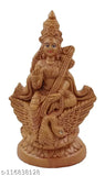 Handcrafted Saraswati with Veena statue made of mud, perfect for spiritual and home decor