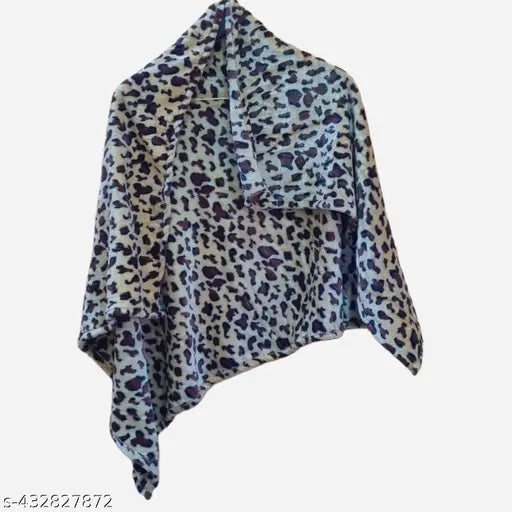 Lightweight, super absorbent microfiber cotton boll blanket - ideal for AC rooms, featuring an animal net pattern, originating from India