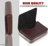 Stylish PU men's wallet, solid pattern, holds 15 visiting cards or 8 credit cards, free size (7cm x 5cm), Indian origin