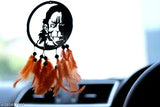 Handcrafted Lord Hanuman dream catcher for positive vibes, home decor, or car hanging, featuring colorful designs from Indian artisans