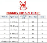 Young kids slip on sneakers size chart: black velcro closure; available in UK age group 6-20; length 9-14.5cm; Euro size 28-36; 3 years and up; 9-12 years and up, white sole; 1-3 years old, grey outsole