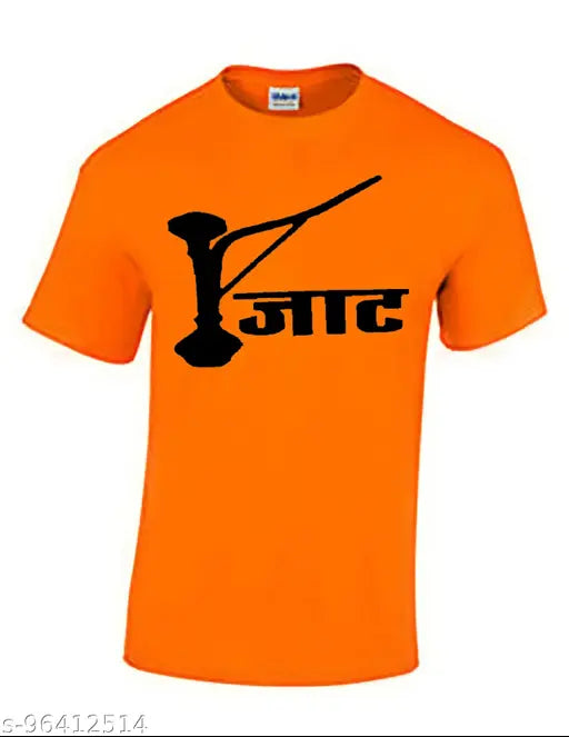 Hookha Jaat printed nylon t-shirt, short sleeves with intricate design, available in sizes S, M, L, XL from India