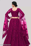 Embroidered net lehenga choli with detailed embellishments, Indian wedding wear for women