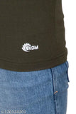 Fancy knit cotton blend printed men's T-shirt, marshmallow design on short sleeves