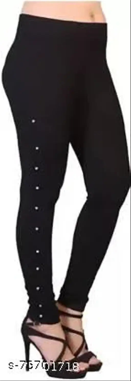 Cotton blend solid net jeggings for women - Fancy feminine fashion, available in sizes 26, 28, and 30 (waist 26/28/30, length 37in), made in India