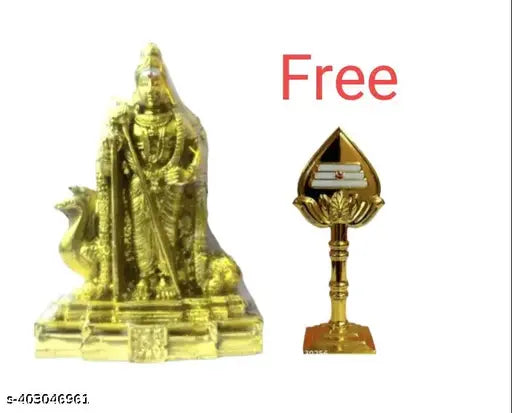 Resin Vel Murugan God idol, Indian handcrafted 1 ft tall figure