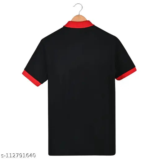 Cotton polo T-shirt, short sleeves, solid design by PLUTOPROM for men and boys. Made in India