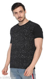 Round neck cotton blend t-shirt, printed design by Shaun Men, short sleeves, size S (37in x 25in)