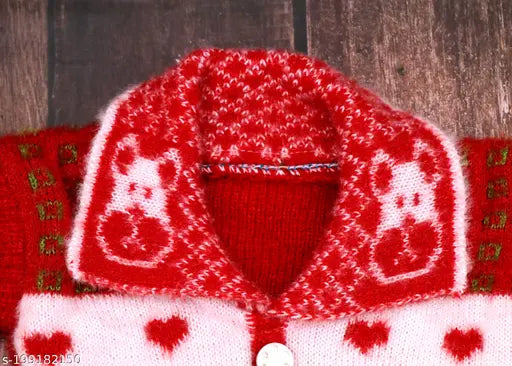 NAVMAV Baby Winter Sweater Pullover Reguler fit Unisex Sweater Set Winter wear Woolen Baby Sweater Solid Comforte Keep Worm for baby Winter Clothes Infant Sweater for Baby Boys (1-2years)