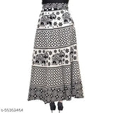 Majestic Women's printed cotton skirt (WrapAround), free size, flaunt style comfortably