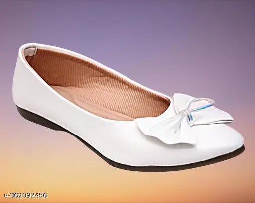 Patent leather ballerinas - BELLY_WHITE, elegant and comfortable women's footwear with unique design and optimal grip