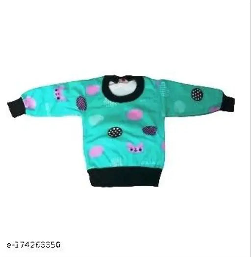 Winter wool suite pack of 3: Printed net long-sleeve dresses for baby girls and boys in various sizes (0-1 years, 1-2 years)