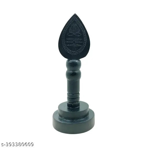 Wooden Karungali Vel with stand - 3 inch, traditional Indian God idol symbolizing Murugan's divine protection and spiritual connection