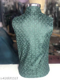 Black velvet waistcoat, Nadwi Garments special design, Sadri