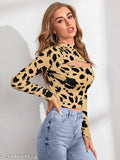 Stylish printed cotton blend long sleeves top, spruce up your wardrobe by JEGVIN