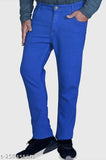 Mens black denim jeans, solid design in royal blue with various sizes available