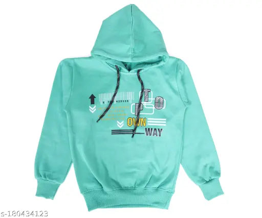 Dartline Winter Casual Wear Stylish Polycotton Printed Hooded Kids Sweatshirt