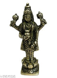 Ashtadhaatu brass Dhanvantri idol statue for Dhanteras and home temple, traditional Hindu medical deity figurine on display