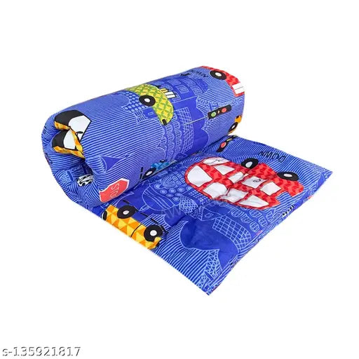 Soft, ultra-soft glace cotton comforter for kids' single bed (60x100 inches), multicolors