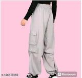 Khaki cargo pants with pockets