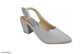Synthetic leather bellies ballet flats, solid color with backstrap detail, women's shoes - India