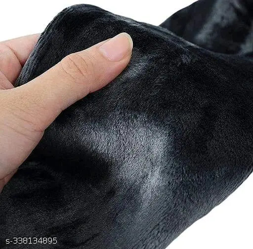 Woolen knee warmers, black and gray leg warmer, fully stretchable, unisex, elastic support, knee cap, winter protector