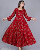 Maroon rayon kurti jaal print, three-quarter sleeve, printed combo for casual events and kitty parties. Sanganeri style, trendy fashion, ideal for outings & weekends. Size varies: M (38in bust, 46in length), L (40in bust, 46in length), XL (42in bust, 46in length), XXL (44in bust, 46in length). Made in India