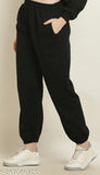 Black, cotton, women's winter wear, solid leggings