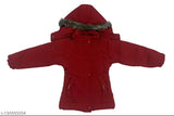 Winter parka jacket for girls, soft fabric, hoodie, size available from 4 to 7 years