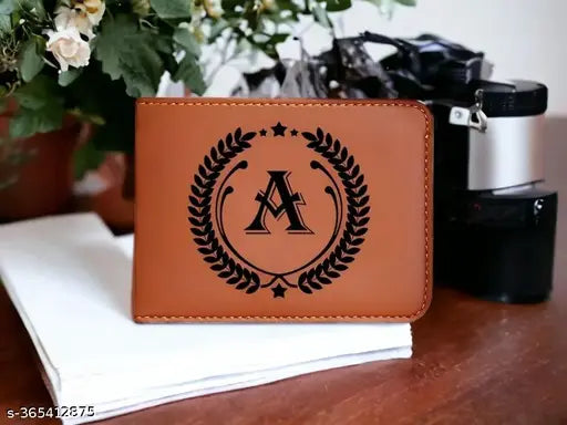 Black and canvas men's wallet with 5 compartments, perfect gift for men in India