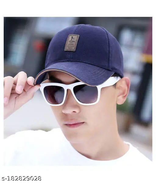 Cotton baseball cap and gloves set - Pack of 2, trending modern Ediko solid color caps for boys & girls