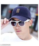 Cotton baseball cap and gloves set - Pack of 2, trending modern Ediko solid color caps for boys & girls