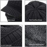 Wool winter beanie, universal size in multiple colors - Samriya knitted balaclava for cycling, skiing