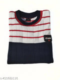 Elegant wool sweater for boys, colorblocked design, long sleeves, 3-4 years size, made in India