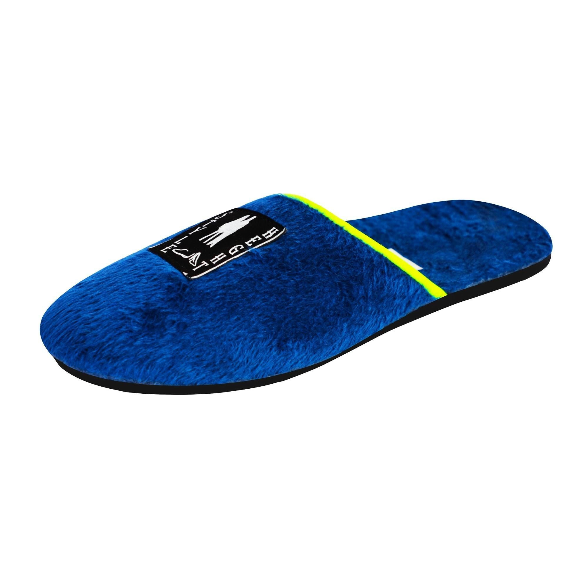 Synthetic blue sliders for men, UK/IND size 6, US size 7, EURO size 40, casual occasion