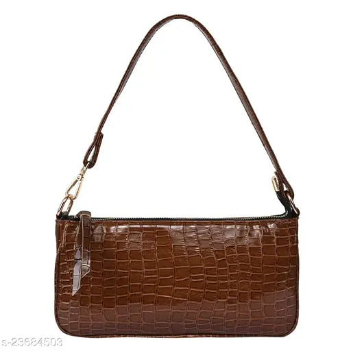 Women's Lekhx leather sling bag, light brown leather, adjustable strap, travel purse