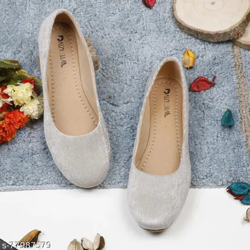 Striped suede ballet flats by Daizyella for modern style, comfortable slip-ons